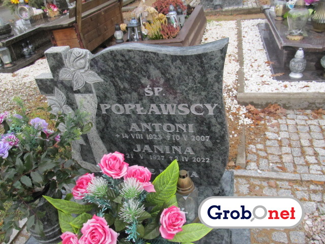 Janina Popławska 1927 Maciejowa - Grobonet - Wyszukiwarka osób pochowanych